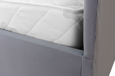 Кровать Лима серо-голубая