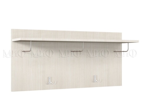 Полка с Вешалкой Бостон Сандал Светлый (Ш-900 мм x В-430 мм x Г-236 мм)