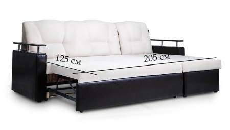 Диван Угловой Маргарита с Ножками-Кубышками Ш-2260 х Г-1550 х В-1000 мм/Спальное место Ш-1250 х Г-2000 мм