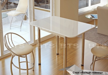 Стол Обеденный Белый Глянец 