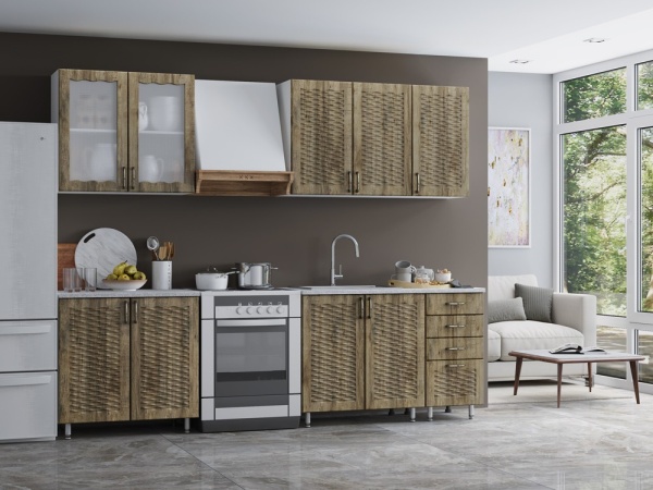 Кухонный Гарнитур Ирина МДФ 2000 мм