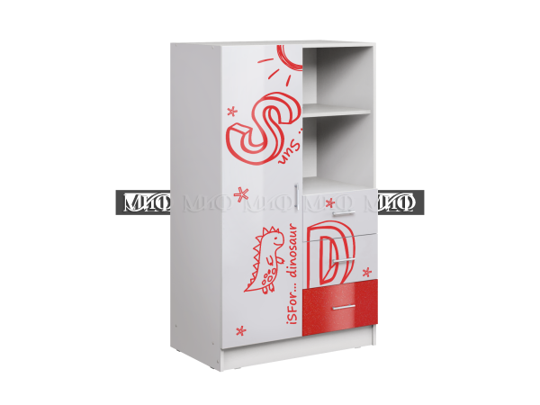 Шкаф Комбинированный Алфавит (Ш-802 мм х Г-460 мм x В-1376 мм)/Разные Цвета