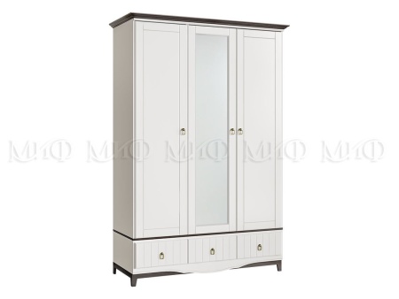 Спальный Гарнитур Виолетта МДФ Белый (Шкаф+Комод+Тумбы+Кровать)