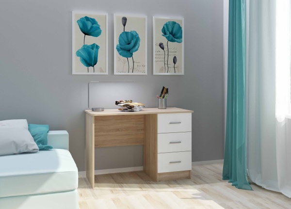 Письменно-Компьютерный Стол Стайл №3 (Ш-1118 x Г-570 x В-756 мм)/Разные Цвета